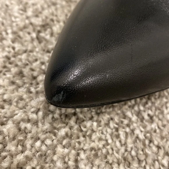 Nine West: Black Knee High Heeled Boots - Picture 10 of 15